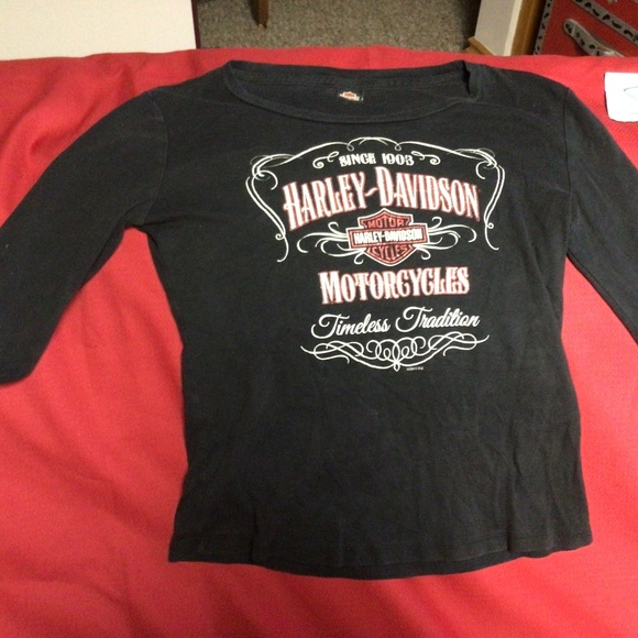 Womens  HARLEY DAVIDSON tshirt - Picture 1 of 2